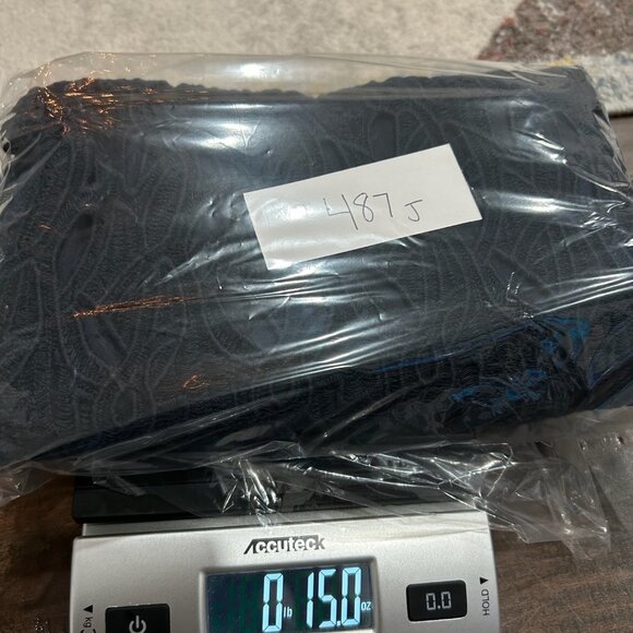 Lucy & Laurel Navy Blue Lace Floral Cutout DesignLined Skirt Size 10 Elegant NWT - Picture 9 of 9